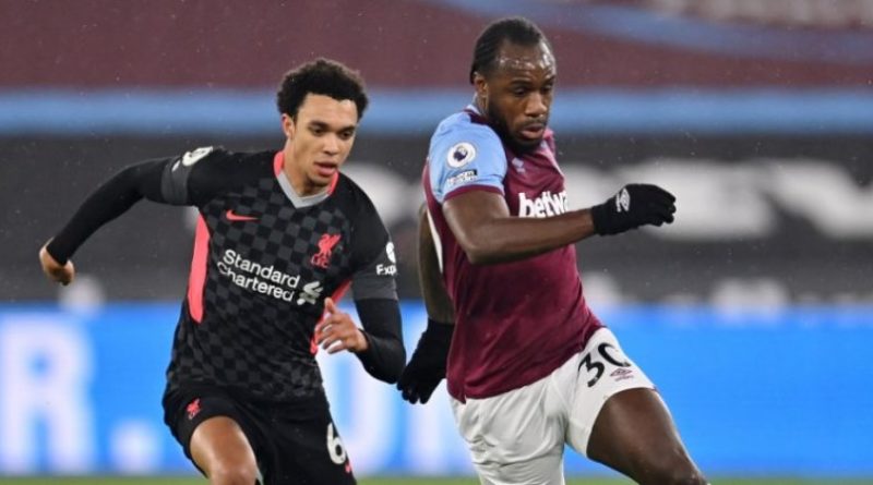 Premier League (J21) : Liverpool s’impose à West Ham et monte sur le podium