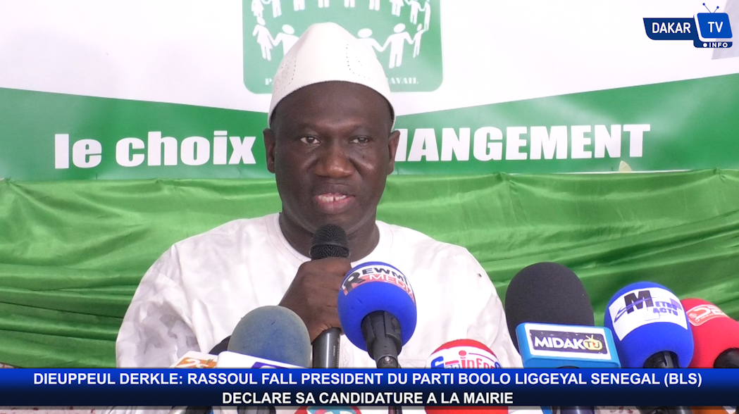 Dieuppeul Derklé: Rassoul FALL Président du Parti BOOLO LIGGEYAL SENEGAL déclare sa candidature